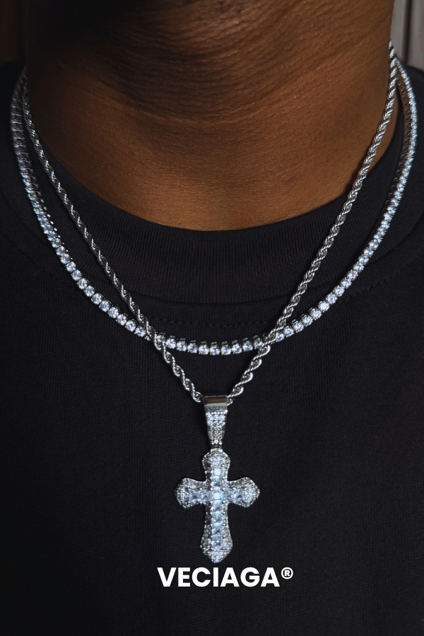 Chaine Tennis + Chaine Crucifix - VECIAGA®