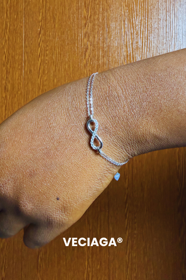 Bracelet Infinity- Argent 925 Diamant Moissanite