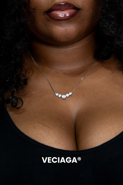 Iris - Argent Blanc 925 Diamant Moissanite