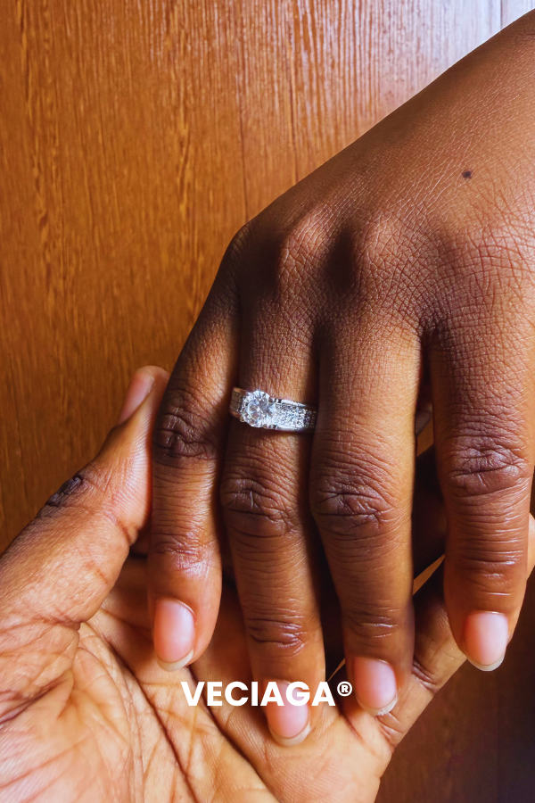 Bague Vivienne- Argent 925 Diamant Moissanite Ajustable