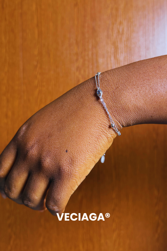 Bracelet Oeil de Fatima- Argent 925 Diamant Moissanite