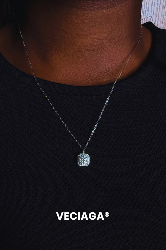 Ines - Argent Blanc 925 Diamant Moissanite