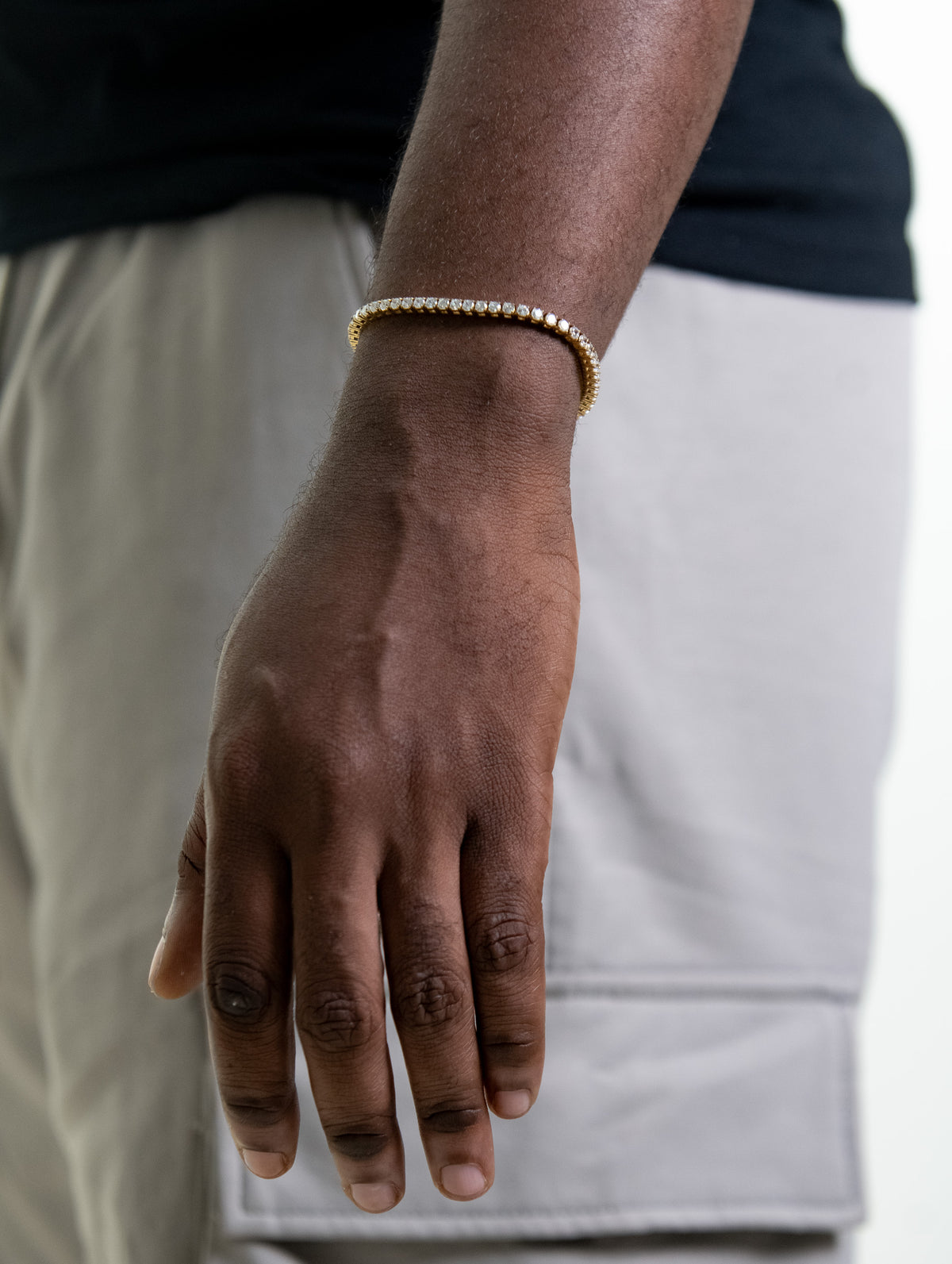 Bracelet tennis VECIAGA® or plaqué unisex