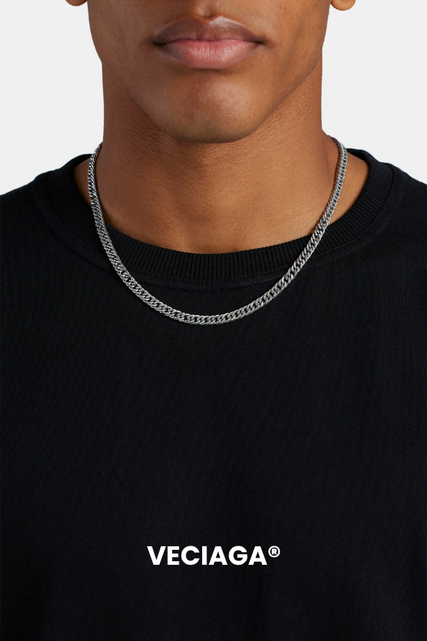 5MM Chaine XL Miami Cuban Couleur Argent  - VECIAGA®