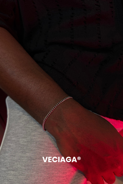 Bracelet Miami cuban 3MM Couleur Argent- VECIAGA®