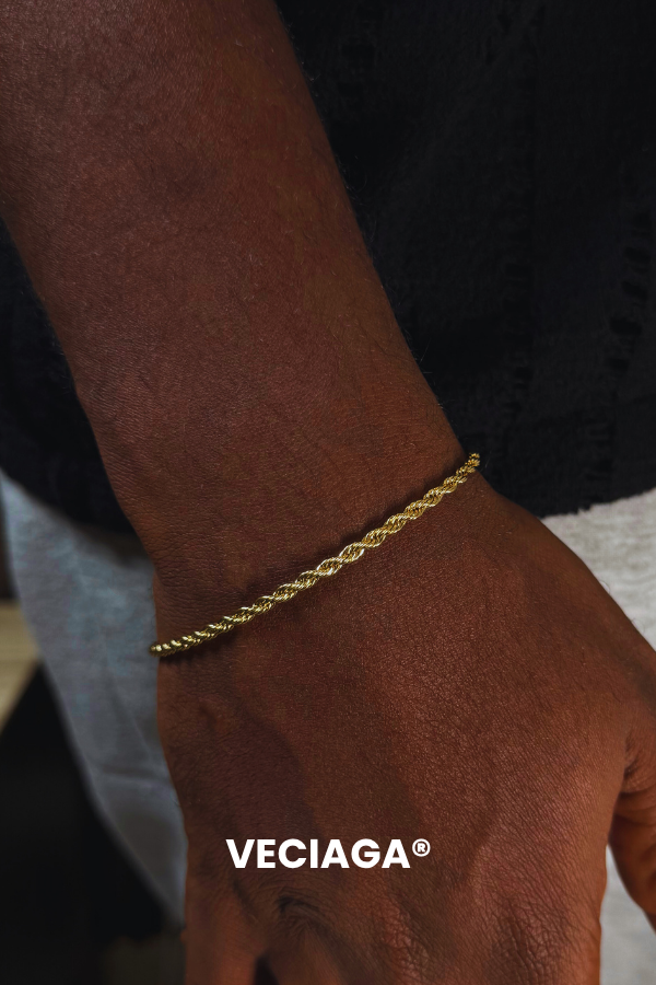 Bracelet Rope 3MM Couleur Or- VECIAGA®