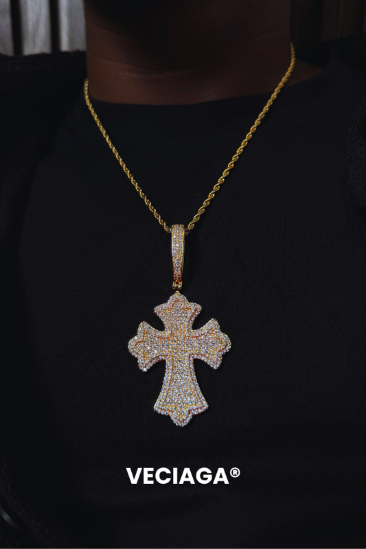 Ice out AURACROSS & 3.3MM Couleur or- VECIAGA®