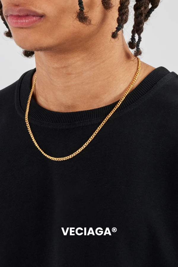 3MM Chaine Cuban Couleur Or  - VECIAGA®