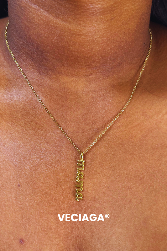 Mama chaine femme de VECIAGA® Or plaqué
